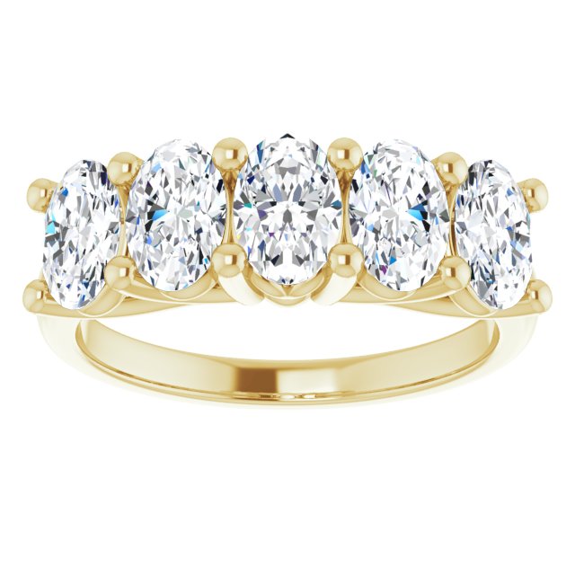 1.05 ct. Oval Cut Diamond Wedding Band-VIRABYANI